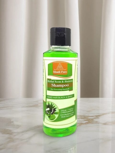 Khadi Pure Herbal Neem & Aloevera Shampoo