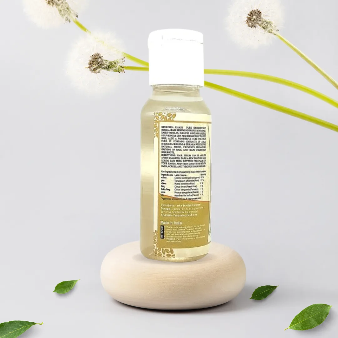 Khadi Pure Herbal Hair Serum | 50ml | Nourishes & Adds Shine | Strengthens Hair & Reduces Split Ends - Image 4