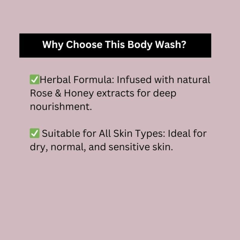 Rose Honey Herbal Body Wash by Khadi