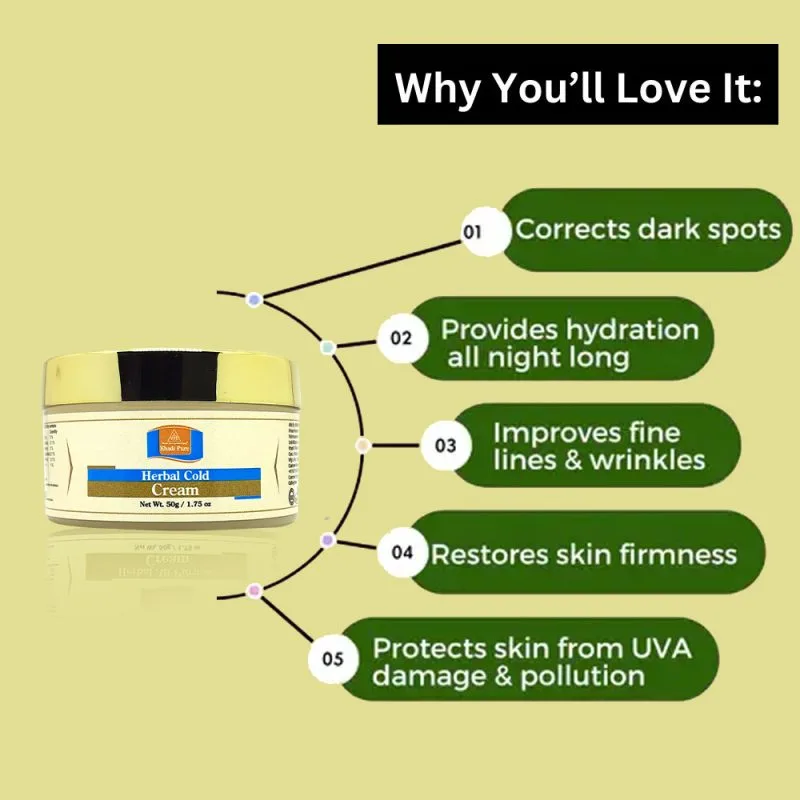 Khadi Pure Herbal Cold Cream | Deep Moisturization & Winter Skin Care | Prevents Dryness & Aging | 50g - Image 4