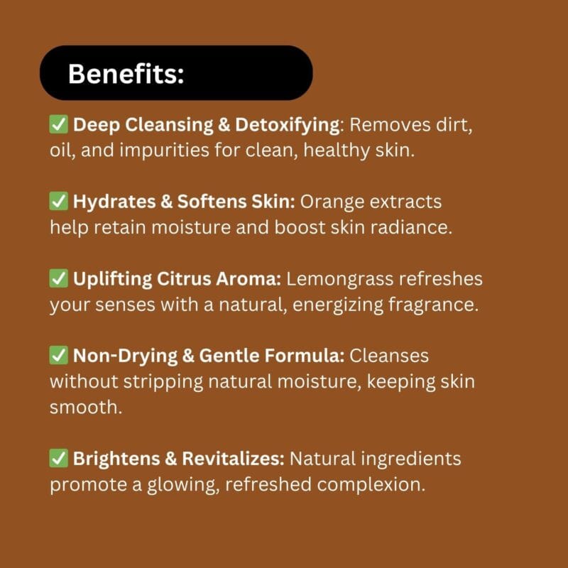 Orange Lemongrass Body Wash by Khadi Herbal