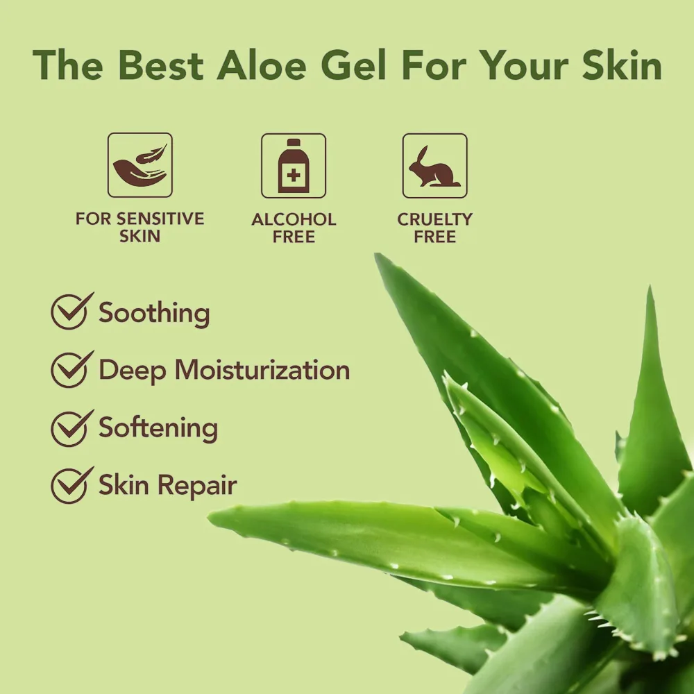 Khadi Pure Herbal Aloevera Gel with Liquorice & Cucumber Extracts (Green) - Non-Greasy Moisturizing Gel for Oily Skin | Protects & Soothes Skin | 500g - Image 5