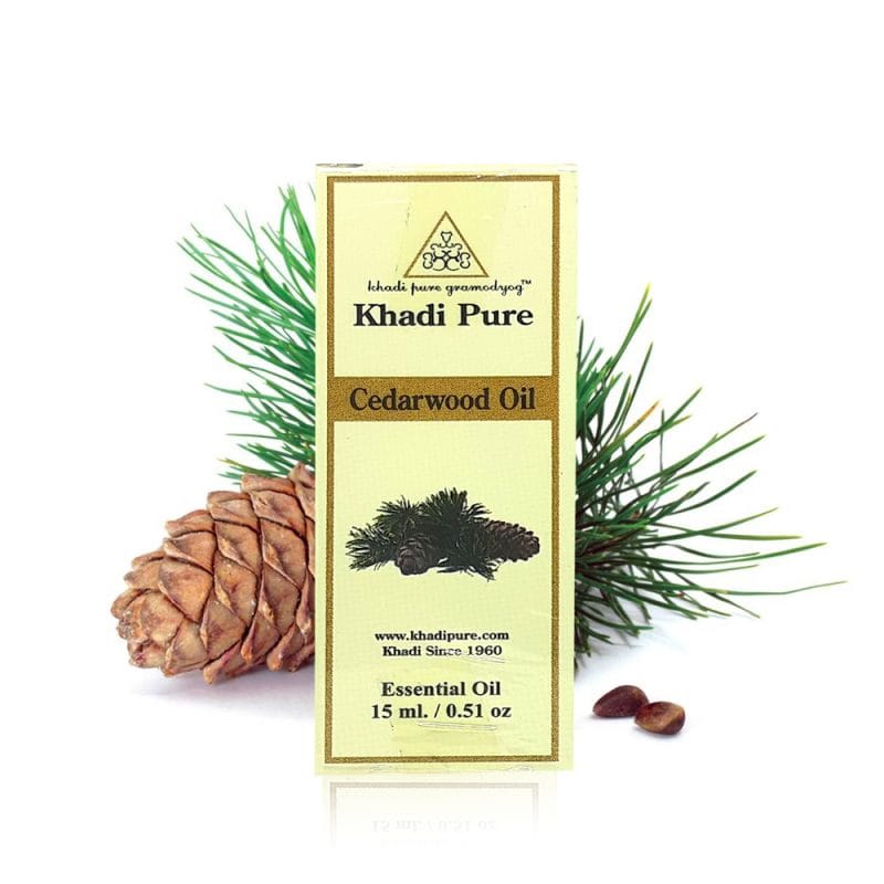 Khadi Pure Herbal Cedarwood Essential Oil | Relaxation and Stress Relief | Antimicrobial Properties | Skin Health | Hair Care | 15ml - Image 8