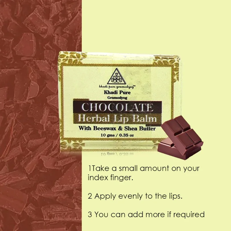 Khadi Herbal Lip Balm in Chocolate Variant