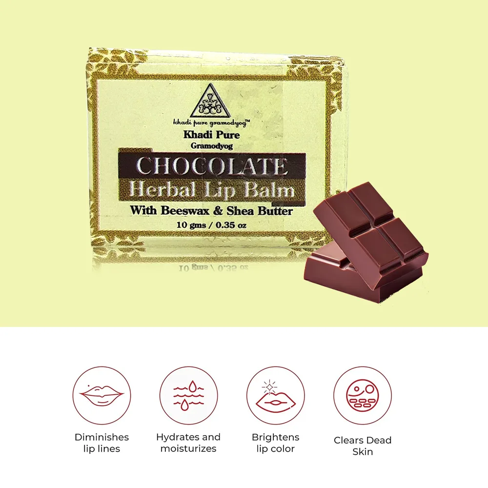 Herbal Chocolate Lip Balm for Dry Lips