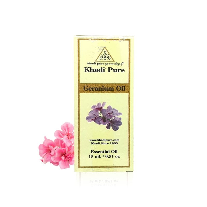 Khadi Pure Herbal Geranium Essential Oil | Mood Enhancement | Hormonal Balance | Antimicrobial Properties | Insect Repellent | 15ml - Image 8