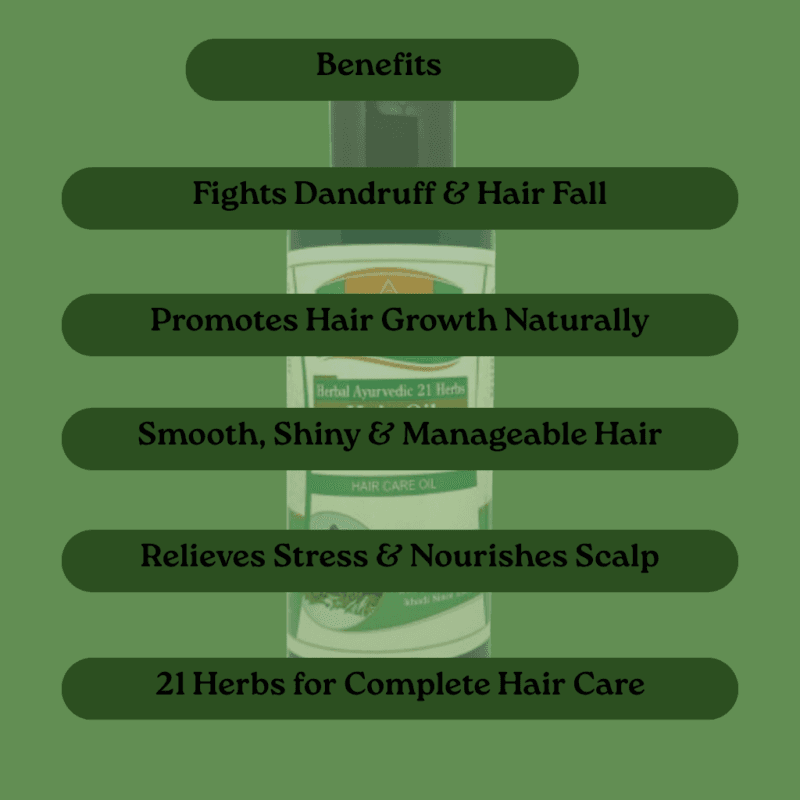 Khadi 21 Herbs Hair Oil Bottle for Healthy Hair