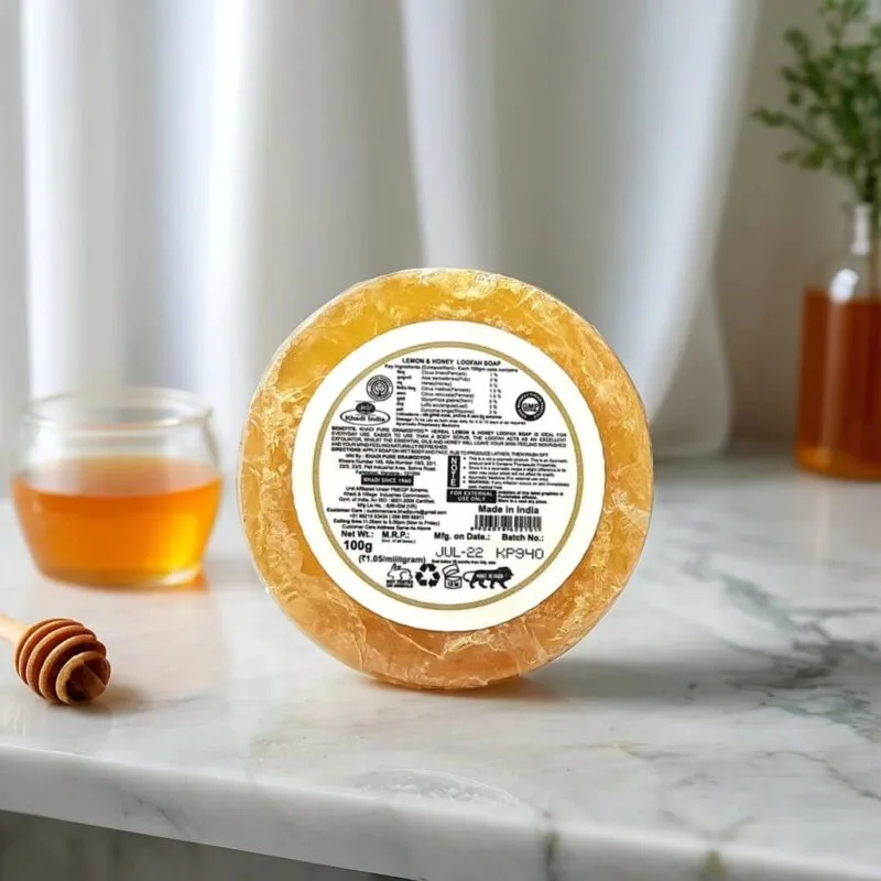 Lemon Honey Loofah Soap