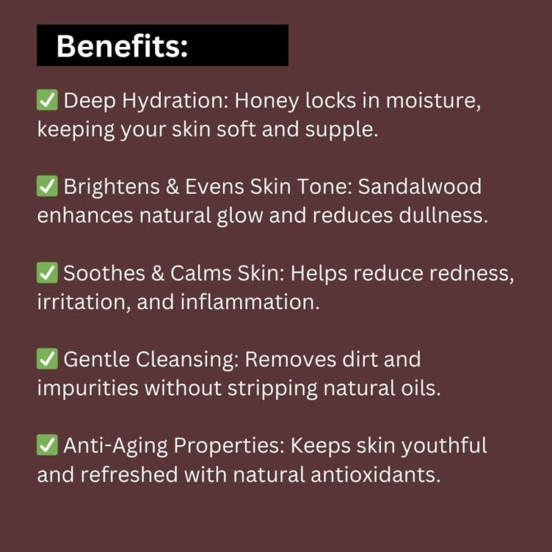 Khadi Sandalwood and Honey Face Wash for Glowing Skin