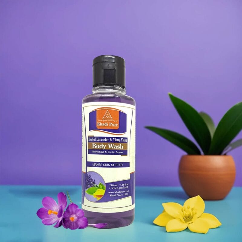 Khadi Herbal Lavender Body Wash – Soothe Skin