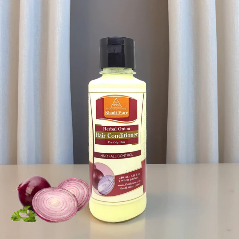 Khadi Pure Herbal Onion Conditioner | Anti-Hair Fall & Strengthening Conditioner for Colored & Chemically Treated Hair