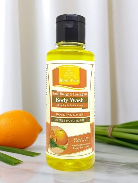 Khadi Pure Orange Lemongrass Body Wash