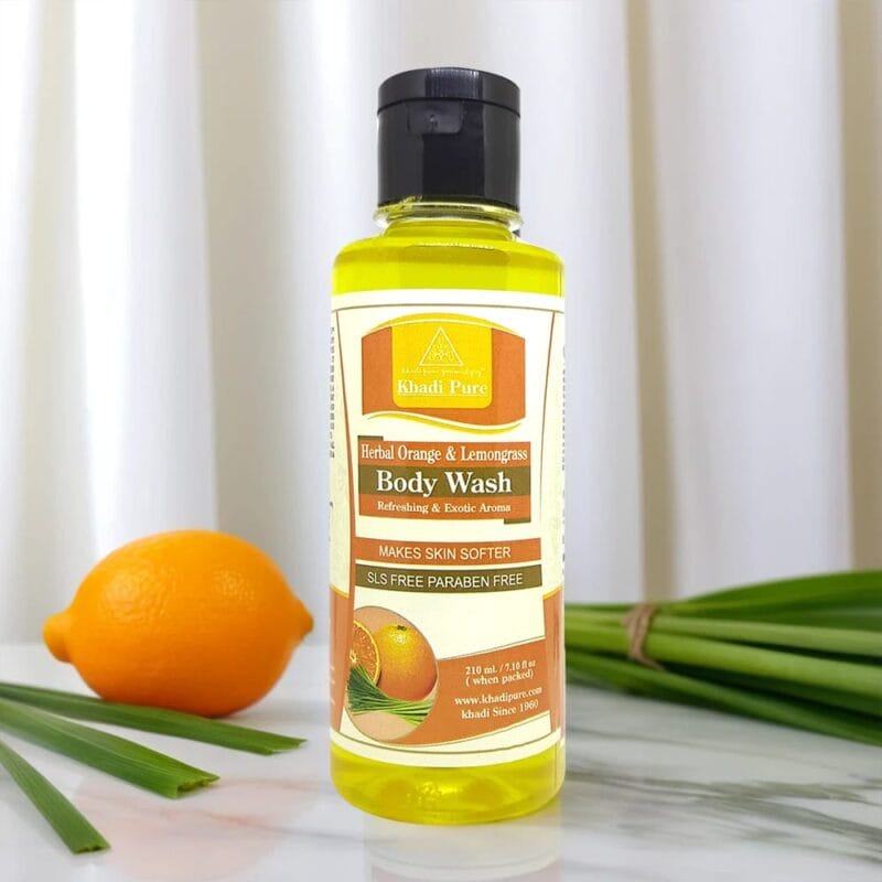 Khadi Pure Orange Lemongrass Body Wash