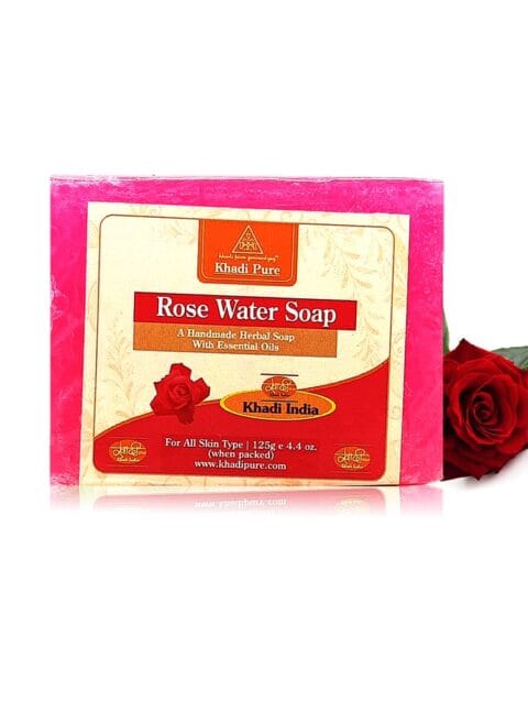 Natural rose soap for soft and smooth skin