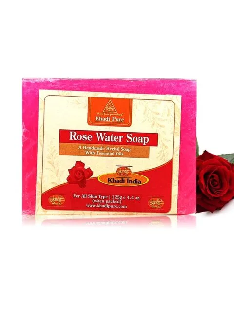 Natural rose soap for soft and smooth skin
