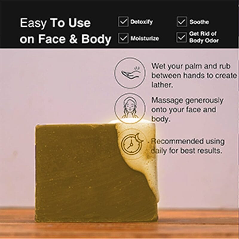 Khadi herbal soap with sandalwood for soft skin