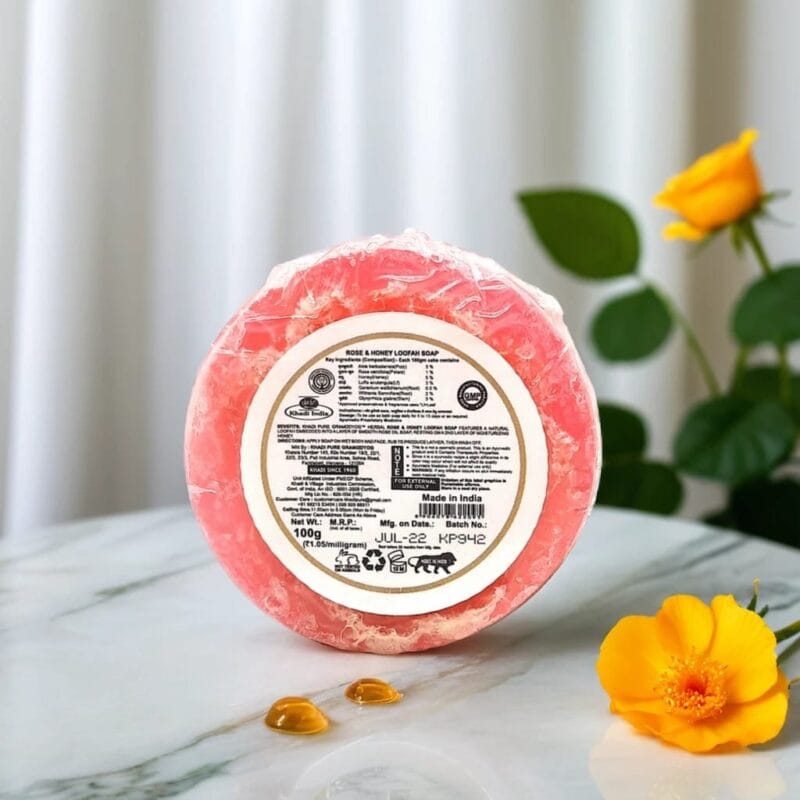 Rose Honey Loofah Soap