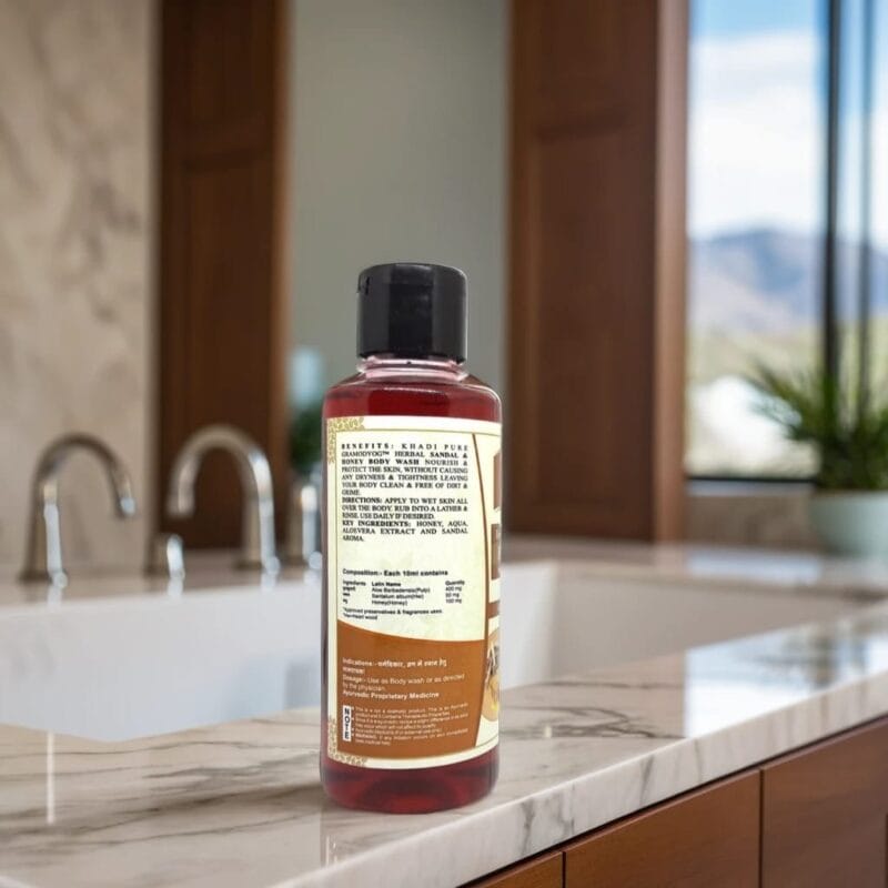 Khadi Herbal Sandal Honey Skin Cleanser