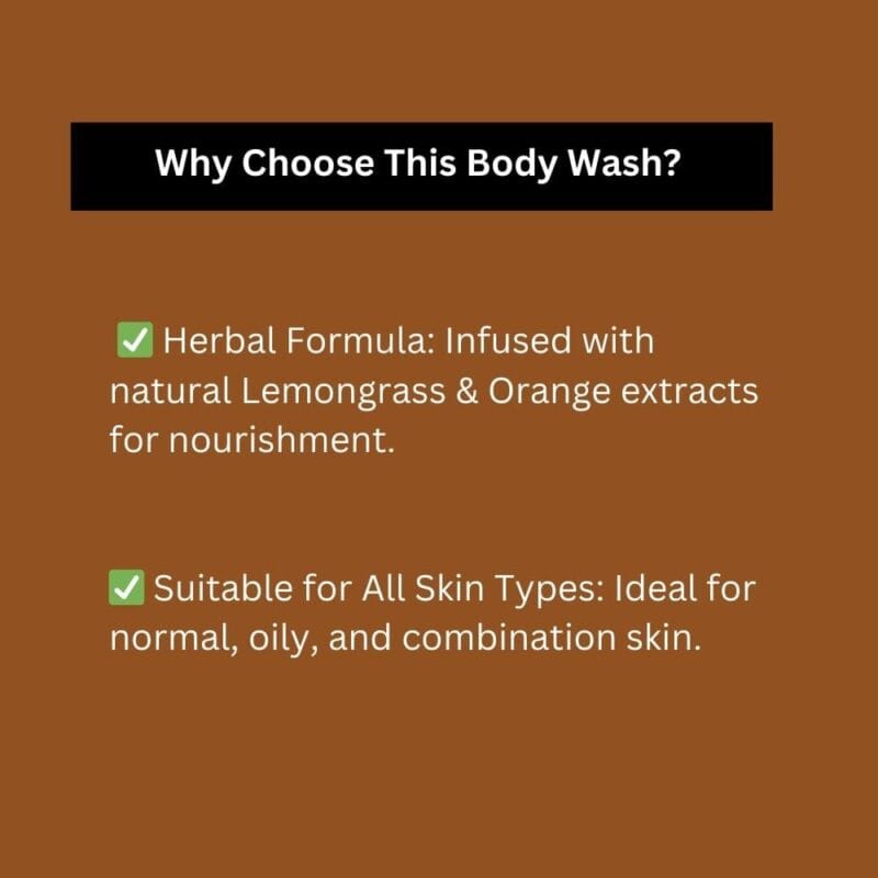 Khadi Herbal Citrus Lemongrass Body Wash