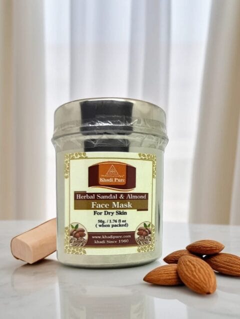 Khadi Sandal Almond Mask for Clear Skin