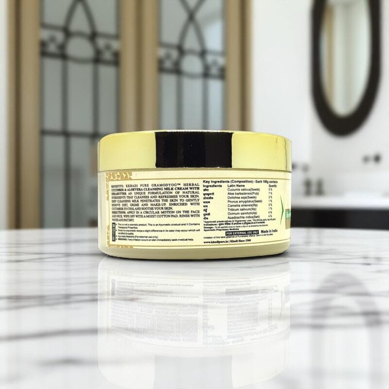 Khadi Herbal Cucumber Aloevera Cleansing Milk Cream with Shea Butter