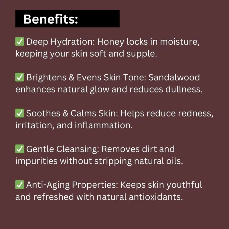 Khadi Pure Herbal Sandalwood & Honey Face Wash SLS-Paraben Free | Skin Detoxifying & Toning Face Wash | 210ml - Image 6