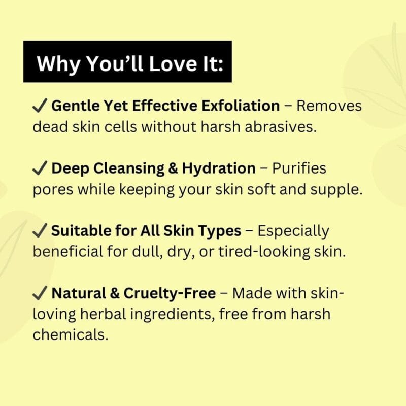 Herbal Face Scrub with Almond & Honey