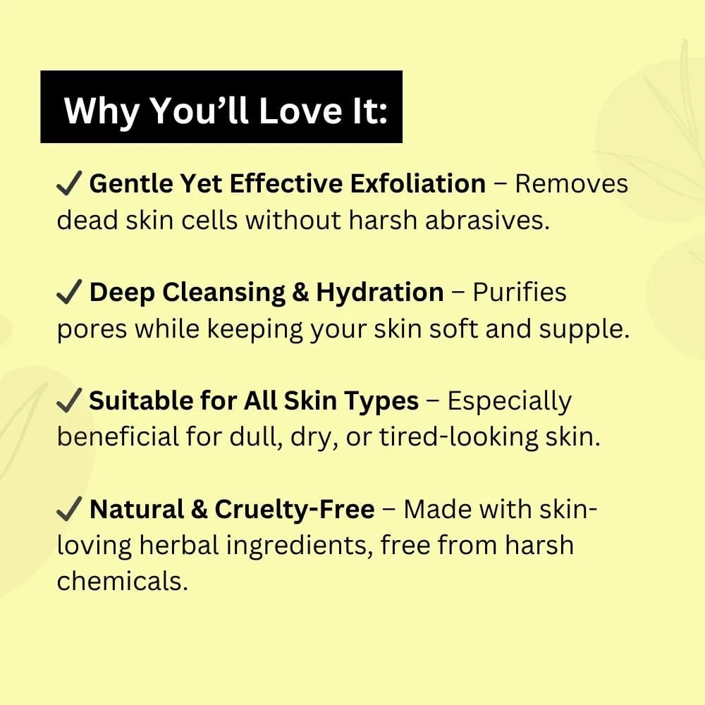 Herbal Face Scrub with Almond & Honey