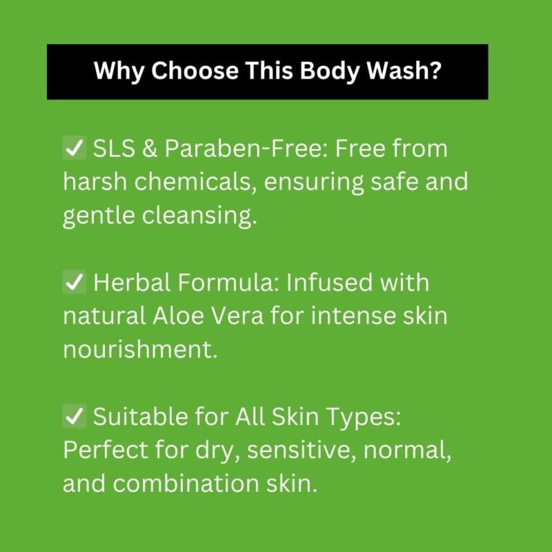 Khadi Herbal Aloevera Body Wash – Sulphate & Paraben Free
