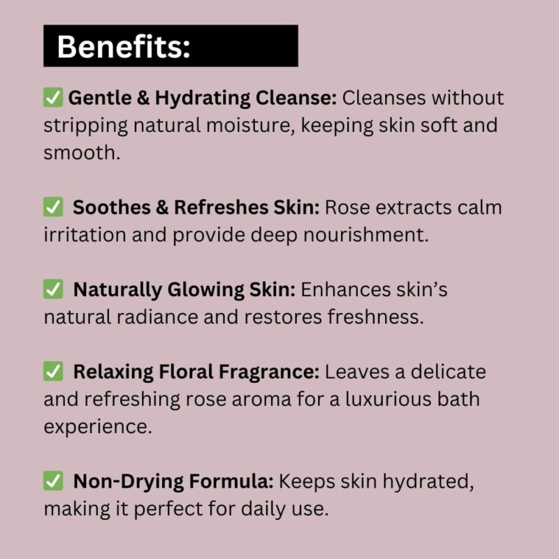 Khadi Pure Rose Herbal Body Wash