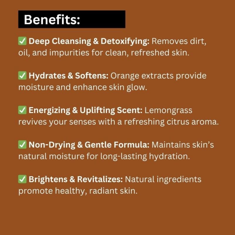 Herbal Orange Lemongrass Cleanser Khadi