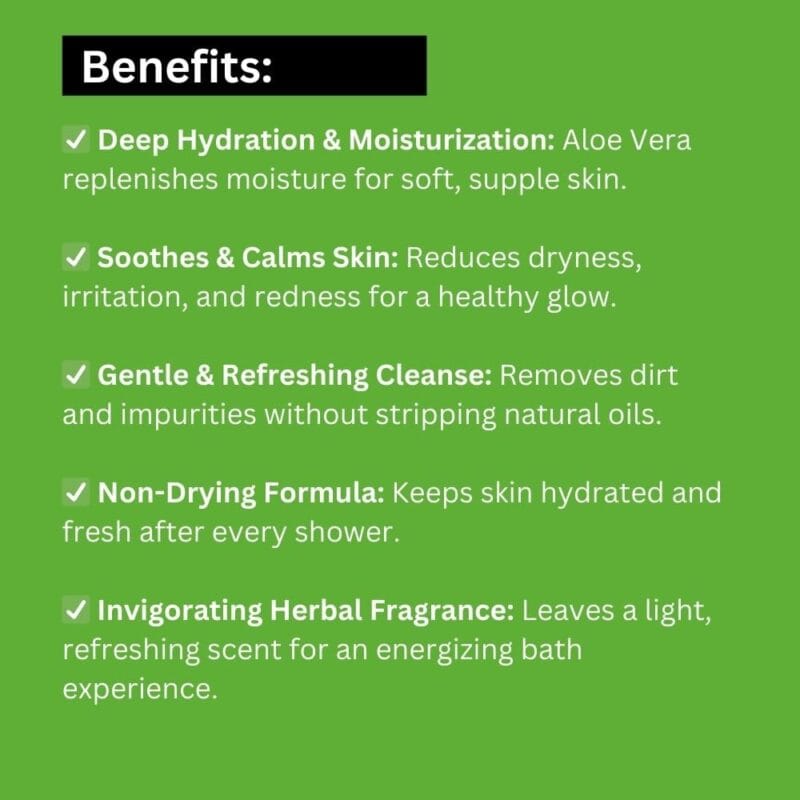 Khadi Herbal Body Wash with Aloe Vera – Chemical-Free Formula