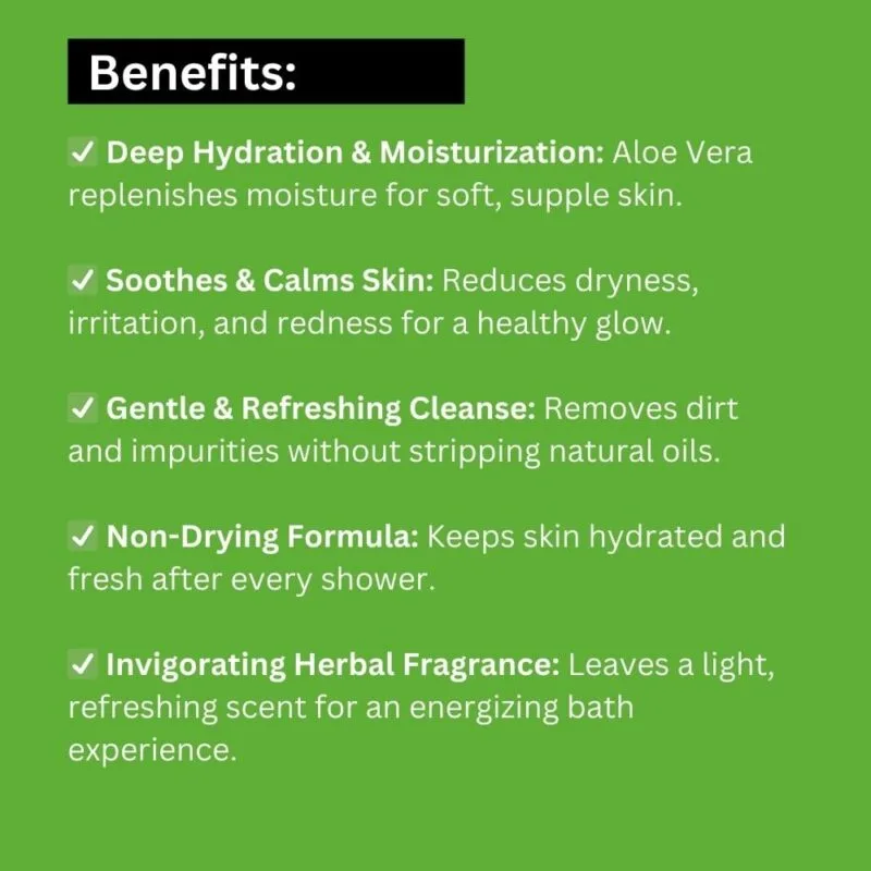Khadi Herbal Body Wash with Aloe Vera – Chemical-Free Formula