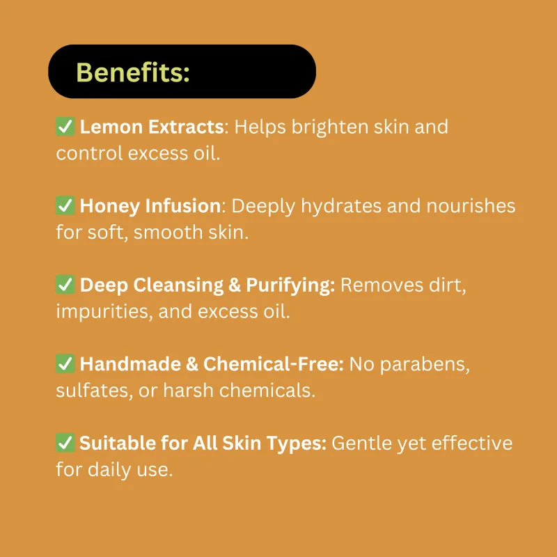 Khadi Pure Herbal Lemon & Honey Loofah Soap | Exfoliating & Nourishing with Natural Loofah & Citrus Oils ? 100g (For Fresh & Glowing Skin) - Image 8