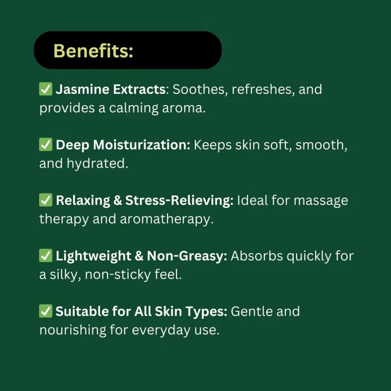 Khadi Pure Herbal Jasmine Massage Oil | Sooths Minds & Body | 210ml | Stress Relief & Skin Nourishment - Image 4