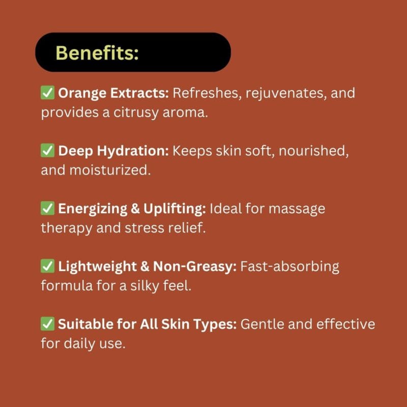 Khadi Orange Lemongrass Massage Oil