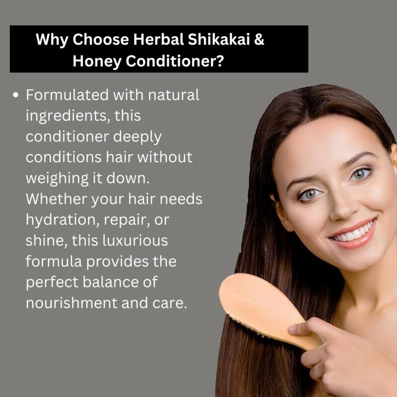 Khadi Pure Herbal Shikakai & Honey Hair Conditioner | Deep Conditioning for Soft, Manageable Hair -210ml - Image 8