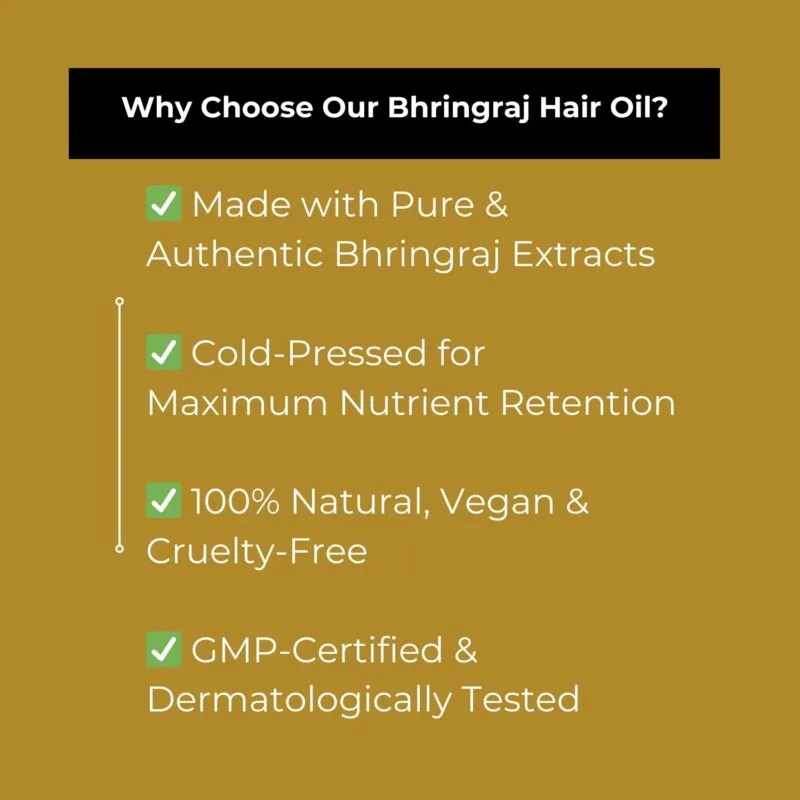 Khadi Pure Herbal Bhringraj Hair Oil | 210ml | Natural Oil to Relieve Mental Tension | Reduce Hair Fall & Promote Healthy Hair Growth - Image 7