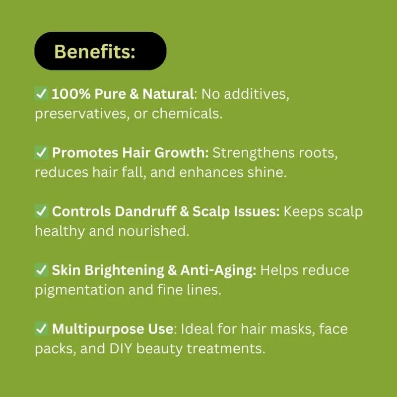 Khadi Pure Herbal Amla Powder | 80g | Natural Hair Growth & Skin Toner | Rich in Vitamin C for Strong Hair & Clear Skin - Image 4