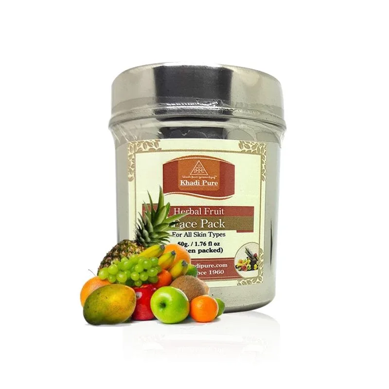 Khadi Pure Herbal Fruit Face Pack | Nourishing & Brightening | 50g - Image 7