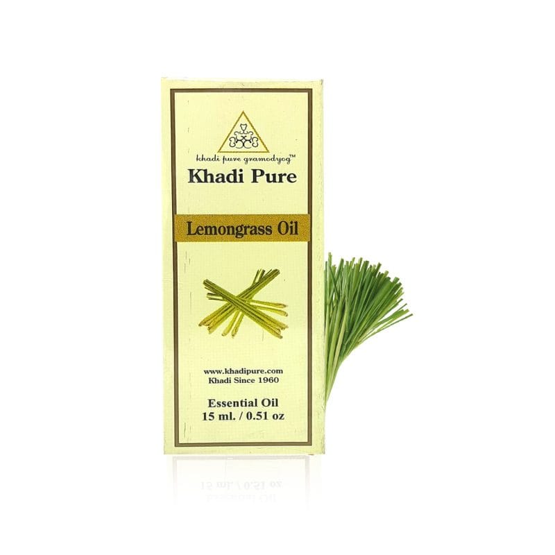 Khadi Pure Herbal Lemongrass Essential Oil | Stress Relief and Relaxation | Antimicrobial Properties | Digestive Support | Insect Repellent | 15ml - Image 7