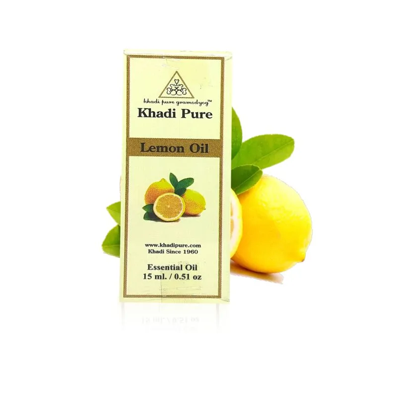 Khadi Pure Herbal Lemon Essential Oil | Antimicrobial Properties | Mood Booster | Digestive Aid | Skin Brightening | Energy Booster | 15ml - Image 8