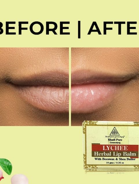 Khadi Pure Herbal Lychee Lip Balm