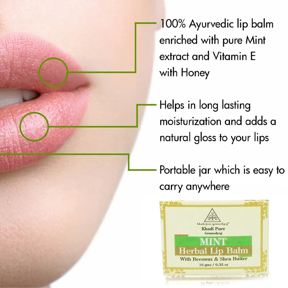 Refreshing Lip Balm with Herbal Mint