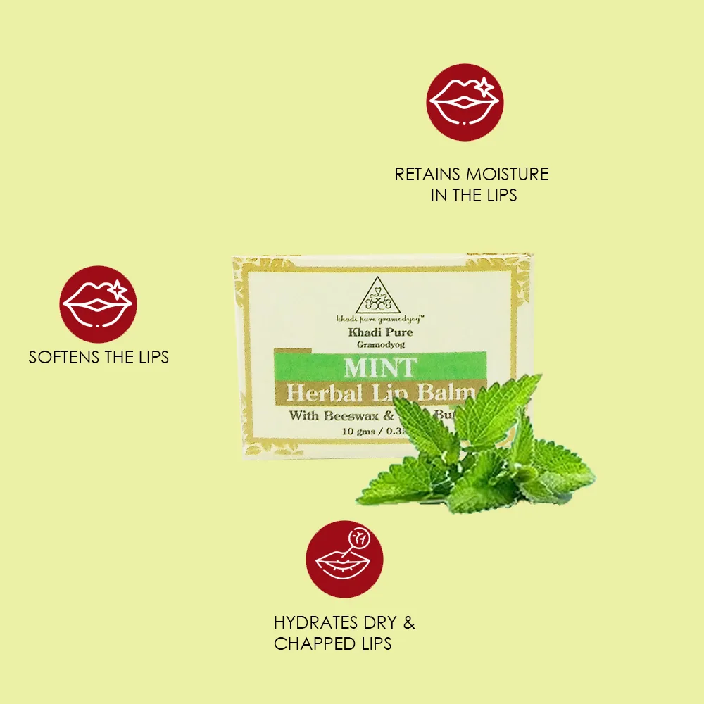 Mint-Infused Lip Balm by Khadi Pure