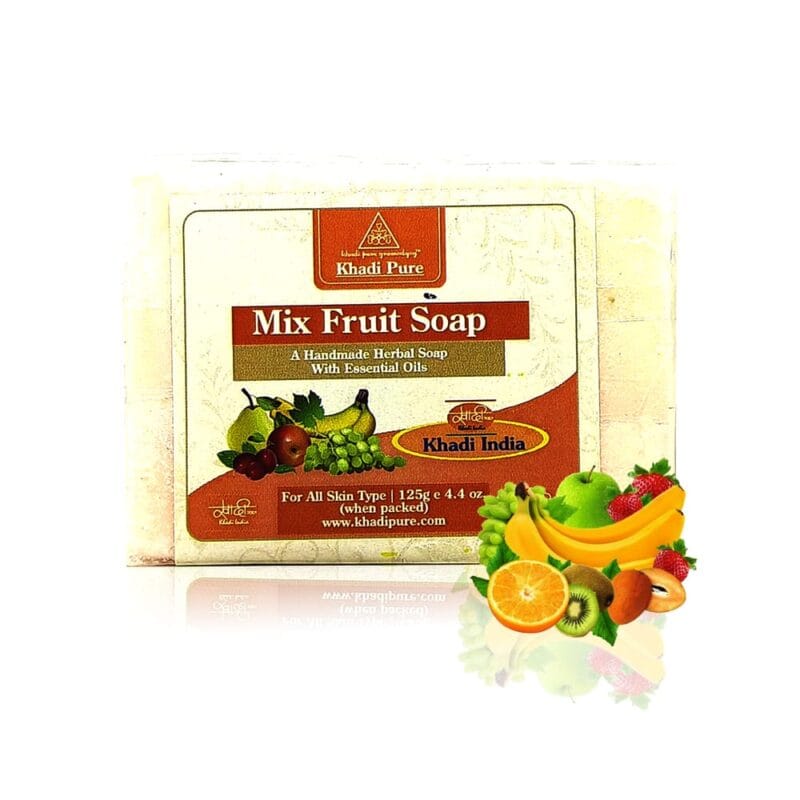 Khadi fruit soap for fresh, soft, and smooth skin