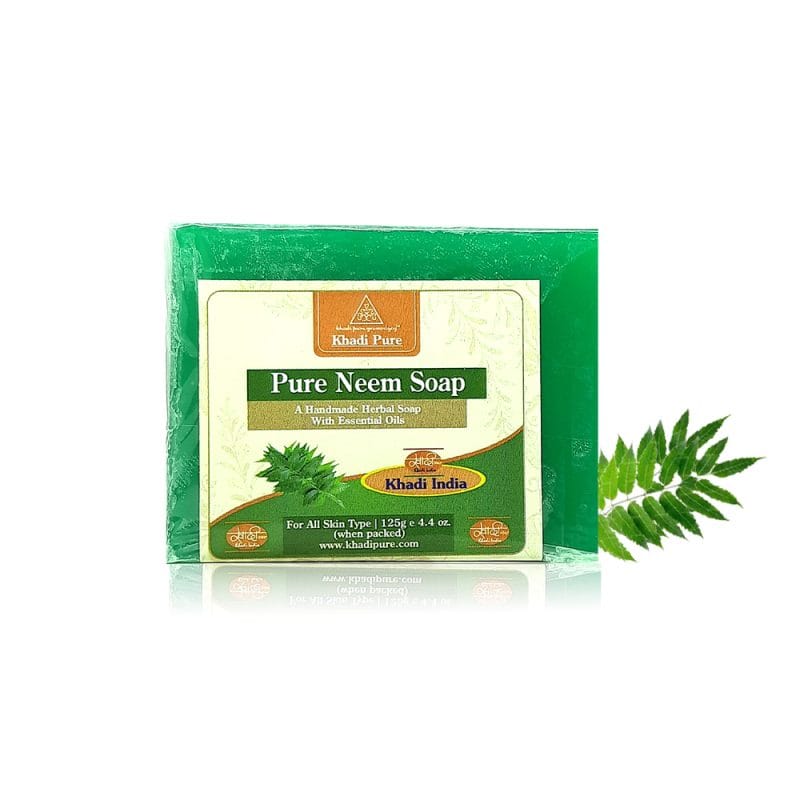 Khadi Pure Herbal Pure Neem Soap – 125g | Nourishing Antiseptic Soap for Soft, Glowing Skin - Image 9