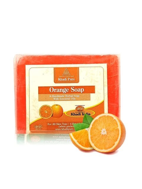 Natural orange soap for glowing and smooth skin