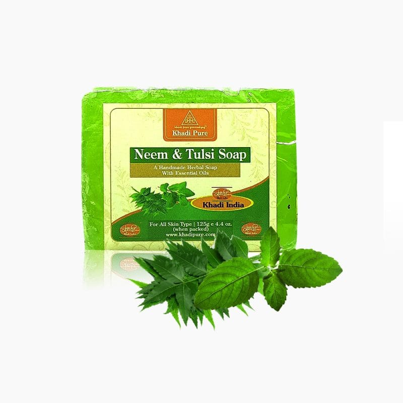 Khadi Pure Herbal Neem Tulsi Soap – 125g | Antibacterial Soap for Nourishing, Hydrating Skin with Neem and Tulsi - Image 10