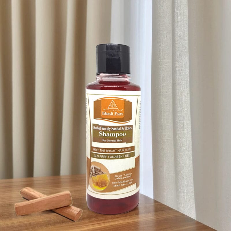 Herbal Woody Sandal Honey Shampoo sls